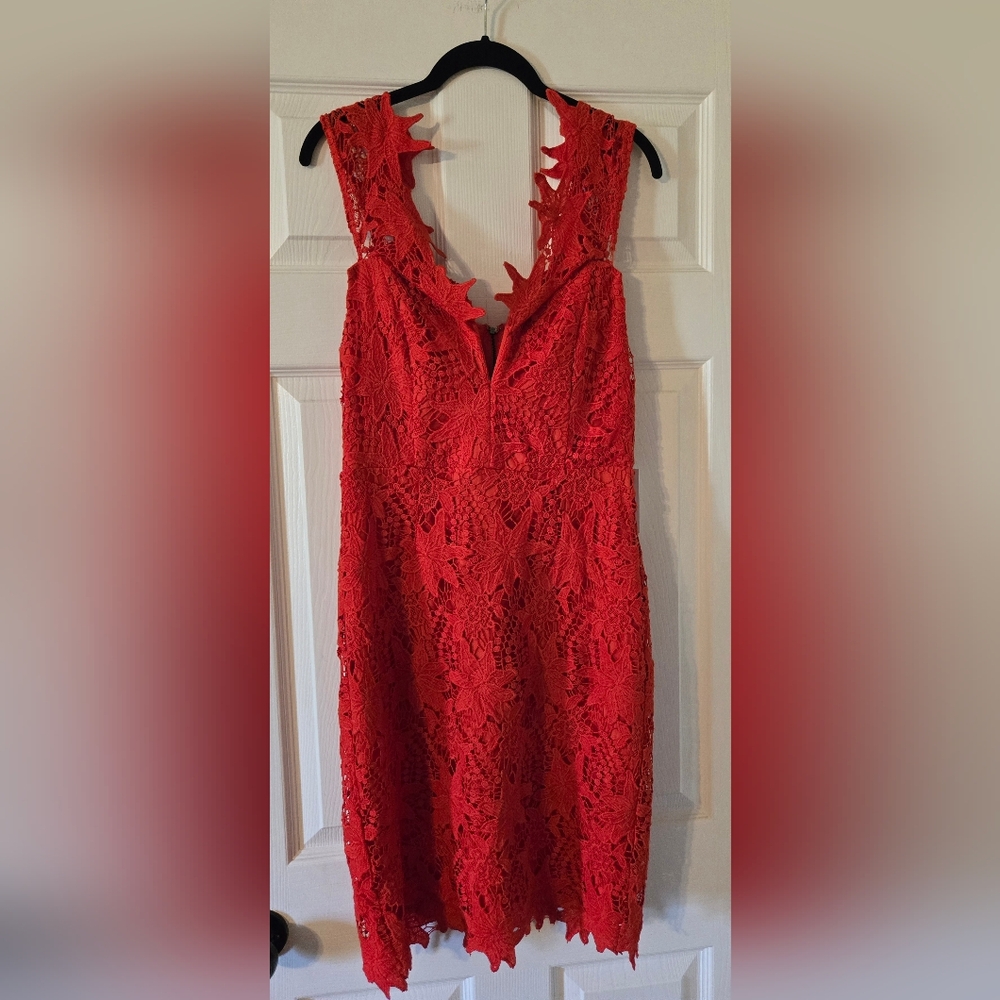 NWT - ASTR the Label Daniela Off-the-Shoulder Lace Mini Dress